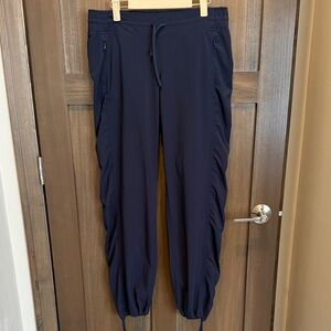 Athleta Navy Blue Drawstring Jogger Pants